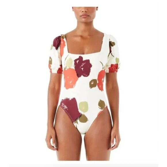 Kate Spade NWT Just Rosy Floral One Piece Swimsuit Size Small - Picture 1 of 7